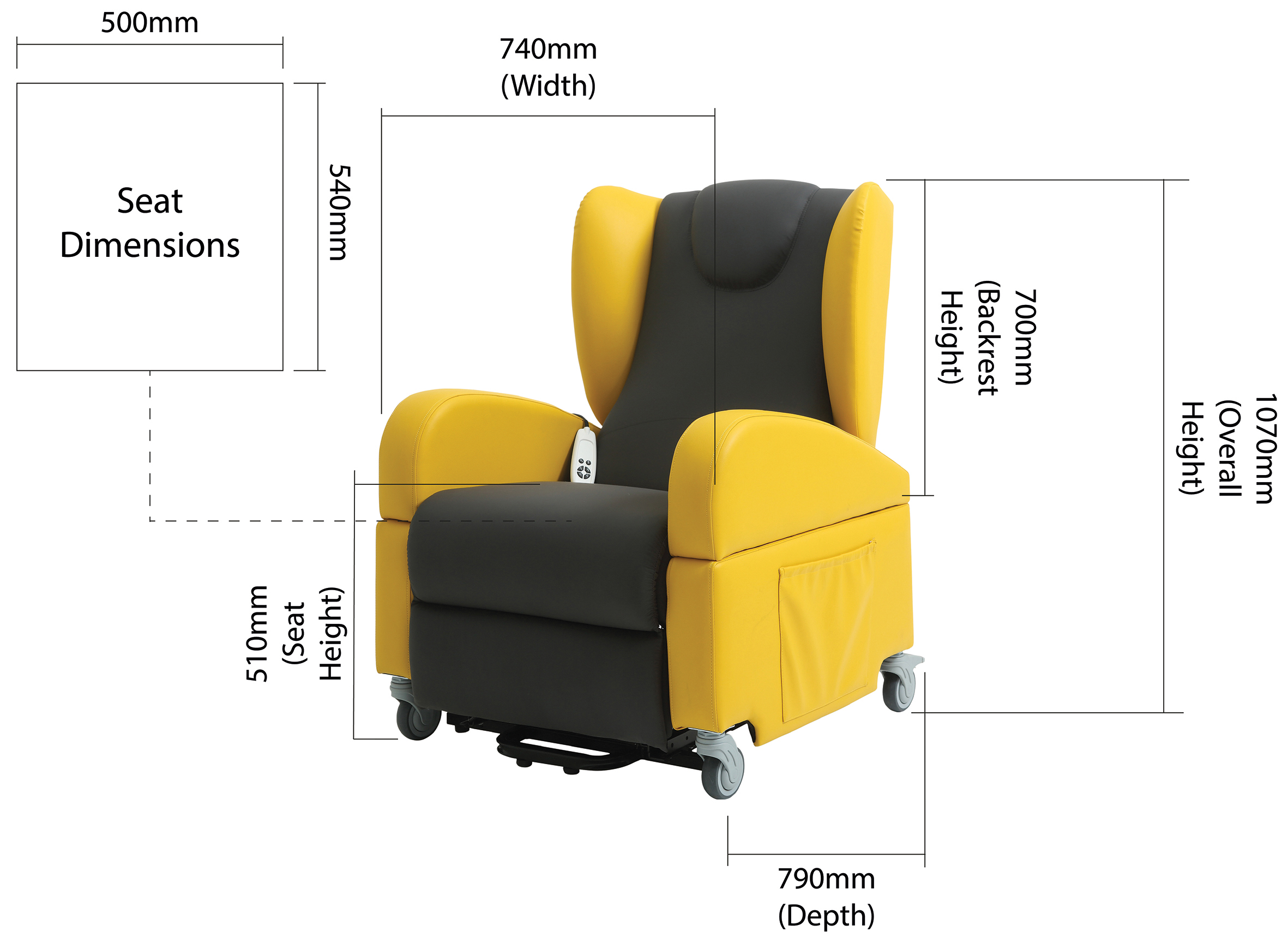 Brookfield Dual Motor Rise & Recliner Chair Aidapt