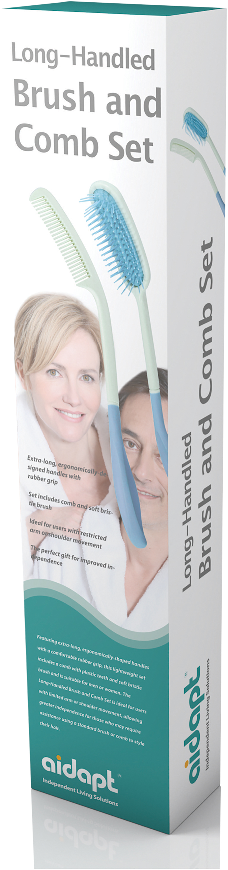 LongHandled Brush and Comb Set Aidapt