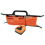 Eagle Single UK Socket Extension Lead with Cable Tidy Orange 13A