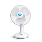 12" Desk Fan with 3 Speeds, Oscillation & Adjustable Tilt