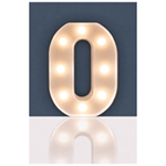 St Helens Home and Garden Battery Operated 3D LED Number Light.  Warm White LED