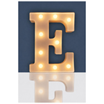 Battery Operated 3D LED Letter Light with Warm White LED