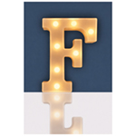 Battery Operated 3D LED Letter Light with Warm White LED