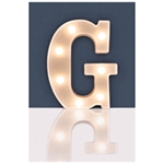 Battery Operated 3D LED Letter Light with Warm White LED