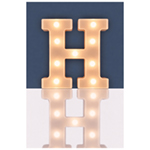 Battery Operated 3D LED Letter Light with Warm White LED