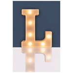 Battery Operated 3D LED Letter Light with Warm White LED