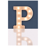 Battery Operated 3D LED Letter Light with Warm White LED