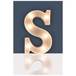 Battery Operated 3D LED Letter Light with Warm White LED