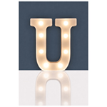 Battery Operated 3D LED Letter Light with Warm White LED