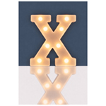 Battery Operated 3D LED Letter Light with Warm White LED