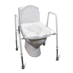 Aluminium Solo President Width Adjustable Toilet Seat and Frame