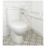 Hinged Drop Down Safety Rail Wall Mounted